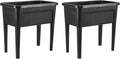 2 Pcs Plastic Raised Garden Beds with Legs，16 Gallon Outdoor Elevated Garden Planter Box，Perfect for Flowers, Vegetables, and Herbs