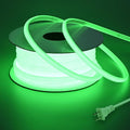 AC 110V COB LED Strip Lights Outdoor Waterproof 65.6ft, Green Super Bright 200W LED Rope Light, IP65 Flexible Cuttable, for Bedroom Garden Commercial House Gaming Room Decor