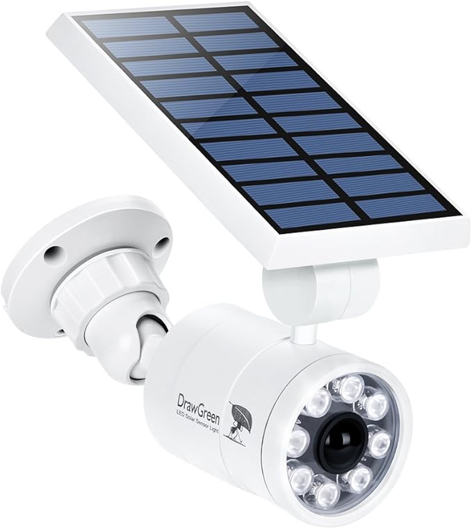 Solar Motion Lights Waterproof Metal Body, 1400-Lumen 9-Watt(130W Equiv.), Solar Powered Flood Security Spotlights for Outside Porch Post Yard Path Deck Fence Wall, 100-Week 100% Free Replacement