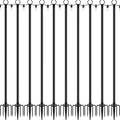 10 Pack String Light Poles,10 Ft Light Poles for Outside String Lights,Outdoor Lights Pole with Fork,Metal Poles Stand for Patio Deck Backyard