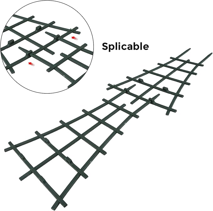 Trellis Small Outdoor, Mini Vine Support Indoor Plant Trellis for Climbing Plants Patio Pot Stackable Potted Stakes Plastic Houseplant Superimposed Garden Planter Vegetable Flower 5.91“ W x 10.24” h