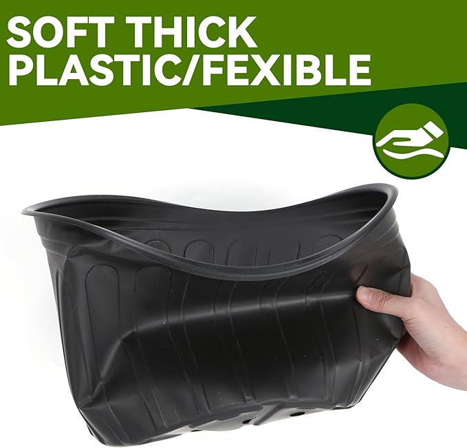 30 Pack 5 Gallon Plastic Nursery Pots,12.8 Inch Thickened Soft Plant Pots with Drainage Holes,Flower Planter Container for Seedlings Garden,Indoor and Outdoor