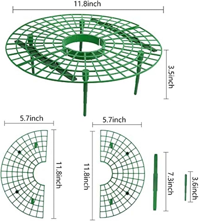 Iceyyyy 5 Pack Strawberry Plant Support - Strawberry Growing Racks with 4 Sturdy Legs - Strawberry Growing Frame Keep Berries Clean