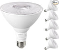 EDISHINE Flood Lights Outdoor, Dimmable PAR38 LED Outdoor Flood Light Bulbs, 120W Equivalent, IP65 Waterproof for Yard, Garage, Porch, 3000K Warm White, 18W 1800LM, E26 Base, 6 Pack ETL Listed
