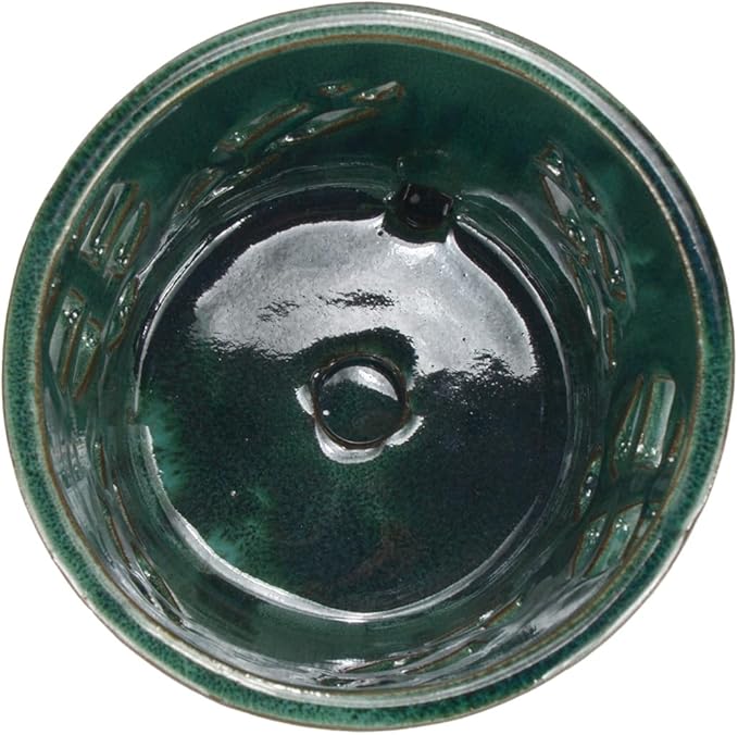 W&W Orchid Pot with Holes and Saucer for Repotting, Green Mix, 5.5 Inch