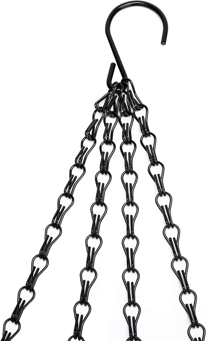 Heybe Hanging Baskets Chains 23 Inches 4 Leads Hanging Chains Flower Pot Hanger Replacement Plant Hangers for Planters and Lanterns, Pack of 3 (4 Legs)