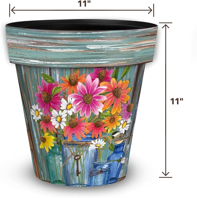 Briarwood Lane Farm Fresh Flowers Medium Planter