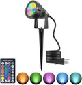 RGB Hallowmas Outdoor SpotLights with Timer(4/6/8H), 10W Metal case Color Changing Spot Light Outdoor Garden Yard Lawn Landscape Spot Lights IP65 Waterproof, 1 Lights