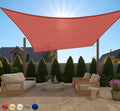 GORILLA GRIP Heavy Duty Sun Shade, UV Protection Fade Tear and Rust Resistant Rectangle Sunshade Canopy, Curved Edges Blocks Sunlight, Breathable Sail, Outdoor Patio, Lawn Garden 10x13 FT Terra