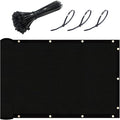 UPGRADE Privacy Fence Screen 6'x10' Black Outdoor 90% Visibility Blockage 170 GSM Mesh Shade Cover Panels for Backyard,Balcony,Home Decoration with Zip Ties,Customized Avaliable