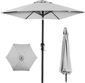 Best Choice Products 10ft Outdoor Table Compatible Steel Polyester Market Patio Umbrella w/Crank and Easy Push Button Tilt
