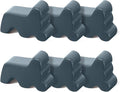 Kigeli 6 Pcs Resin Garden Pot Feet for Outdoor Planters 3 Inch Long 1.5 Inch Tall Flower Handmade Elevator Plant Feet Frost Proof Lifter for 14-20 in Pot(Blue Gray)