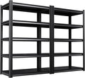 Set of 2 71"H-35"W All Metal Garage Shelving-2050LBS 5 Tier Storage Shelves,Adjustable Heavy Duty Shelving Unit and Storage Large Rack,Utility Steel Shelf For Shop Warehouse Industrial 71"x35"x16"