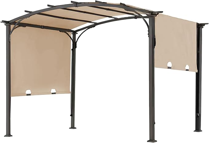 85''x 208'' Universal Doubleton Steel Pergola Replacement Cover for Pergola L-PG080PST, (Light Beige)