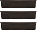 Southern Patio SPAT-MB3612BK 36-Inch Medallion Hanging Windowsill Garden Box Planter, Black (3 Pack)