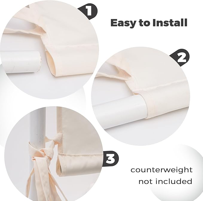 Universal Canopy Cover Replacement for 17x6.8 Ft Outdoor Pergola Structure, Garden Pergola Shade for Gazebo Patio Porch Balcony, Outdoor Waterproof Pergola Canopy Top(Cover Only) (Beige)