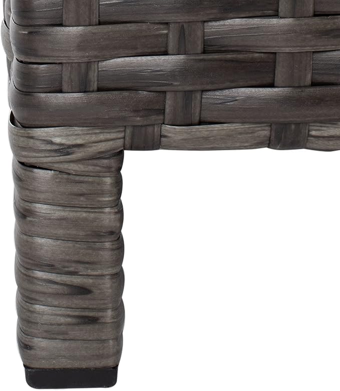 Safavieh Outdoor Collection Cadeo Grey Brown/White Cushion Daybed PAT7500C