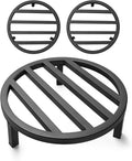 3 Pack 10.23 Inch Metal Plant Stands Outdoor,240 LBS Capacity,Single Plant Stand Indoor for 5-12 Inch Pots,Heavy Duty Flower Pot Stand Stool Riser,Black