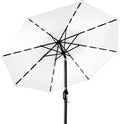 Best Choice Products 10ft Solar Polyester LED Lighted Patio Umbrella w/Tilt Adjustment and UV-Resistant Fabric