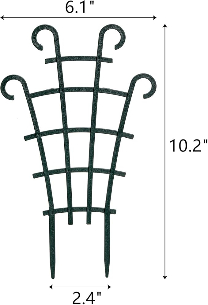 ZEAYEA 24 Pack Trellis for Potted Plants, Plastic Small Trellis for Pot, Mini Climbing Trellis Flower Pots Support for Potted Climbing Plants Vines