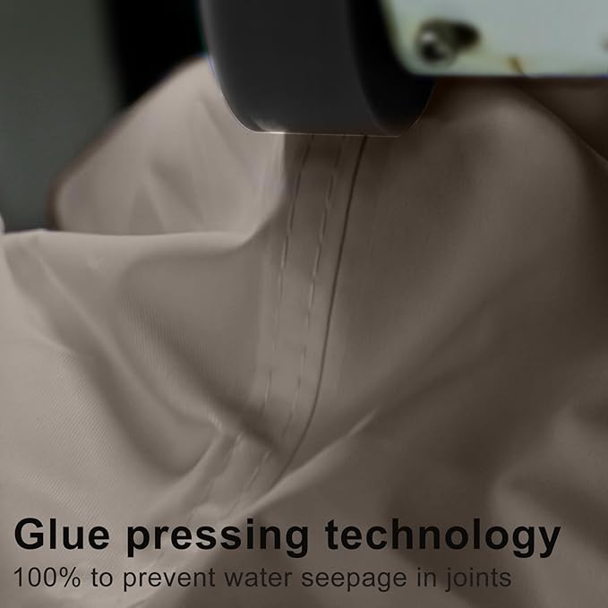 LOVE STORY Rectangle 8'x20' Waterproof Sun Shade Sail Canopy UV Block for Outdoor Patio Backyard Carport,Taupe(We Make Custom Size)