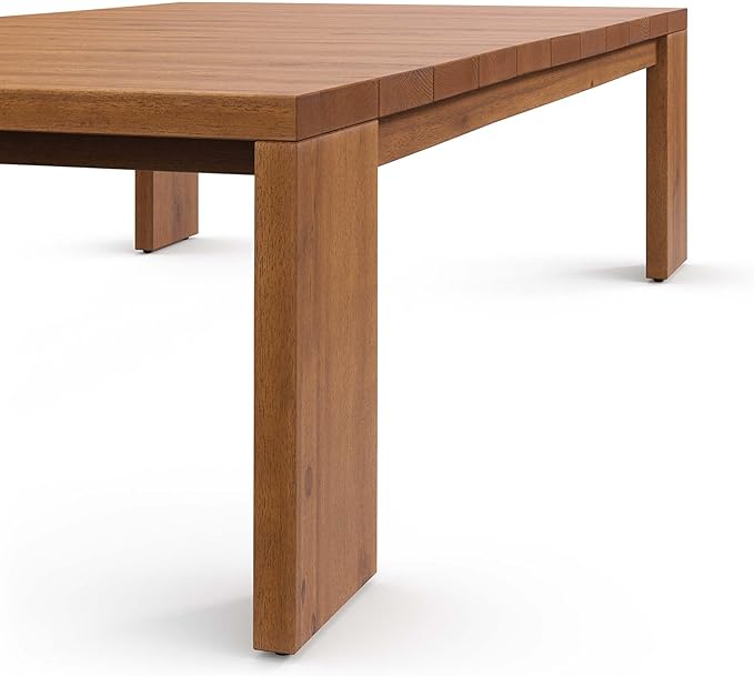 Modway Tahoe Acacia Wood Rectangular Outdoor Patio Coffee Table in Natural - Ideal as Garden Coffee Table or Porch Table