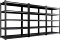 Set of 3 Garage Shelving-2050 lbs 5 Tier Storage Shelves,Adjustable Heavy Duty Metal Shelving Unit and Storage Large Rack,Utility Steel Shelf for Warehouse Industrial Pantry Basement 71"x46"x20"