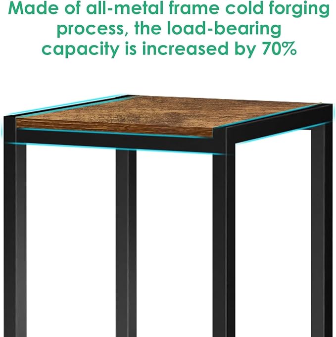 2-Pcak Plant Stand Indoor, 31.5'' Tall Wood Plant Stands Heavy Duty Pedestal Stand for Indoor Outdoor, Modern Corner Flower Stand for Patio, Living Room, Balcony