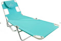 Ostrich 72 by 22 Inch Versatile Chaise Lounge Portable Reclining Lounger, Outdoor Patio, Beach, Lawn, Camping, or Pool Tanning Chair, Aqua