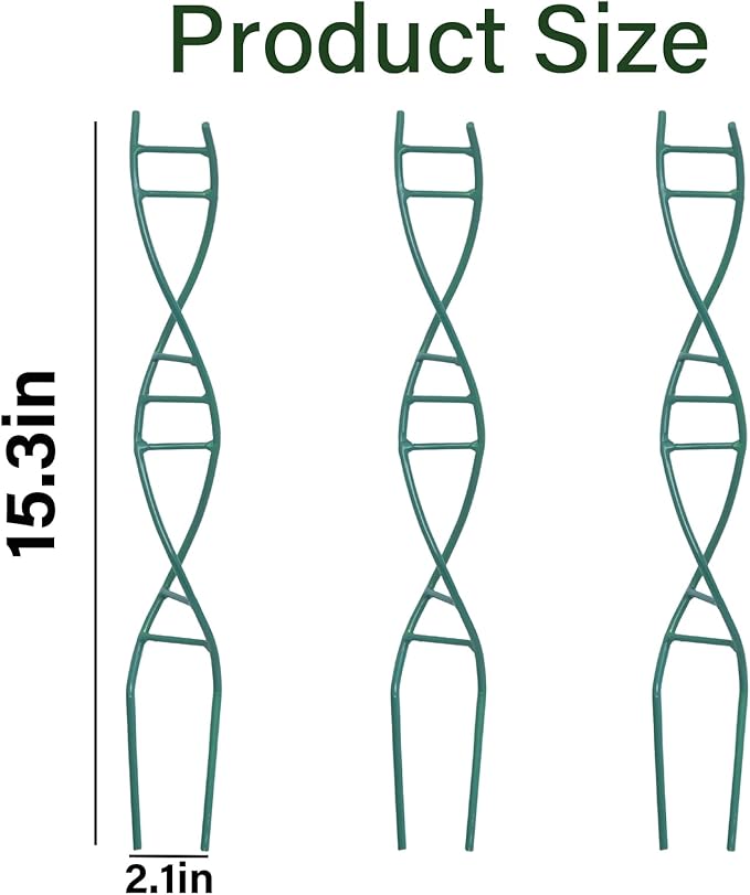 Indoor Plant Trellis - DNA Spiral Design Metal Trellis for Potted Plants, Stylish Climbing Support for Small Houseplants, Durable & Easy to Install Garden Upgrade for Vining Plants