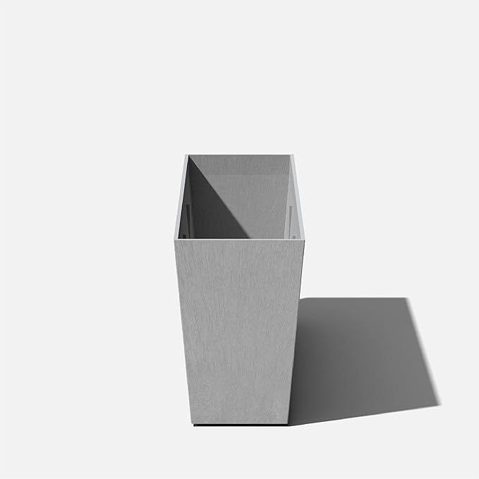 Veradek Pure Series Midori Trough Planter - Large Rectangular Planter for Indoor or Outdoor Deck/Porch | Durable All-Weather Use with Drainage Holes | Modern Decor for Shrubs, Flowers, Small Plants