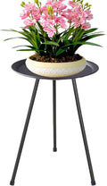Plant Stand, 20'' Tall Plant Stand Indoor Outdoor, Rust-proof Small Patio Table Round Metal Side Table, Multi-role Plant Stool Small Outdoor Side Tables for Patio Garden Home Decor