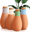 4PCS Terracotta Watering Spikes, Ollas Self Watering Globes, Slow Release Self Watering Planter Insert, Plant Watering Globes for Indoor and Outdoor Plants