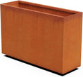 Plantercraft Corten Steel Planter, Large Rectangular Planters for Outdoor Plants - 36x12x24 Inch Extra Large Outdoor Planter Box for Modern Patio & Garden Design