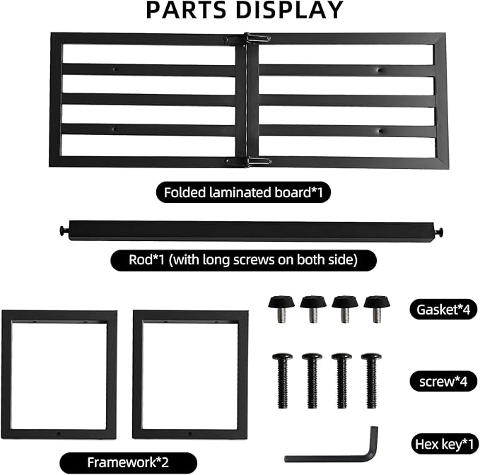 2 Pack Metal Plant Stand, Foldable Heavy Duty Indoor, Window Iron Plant Shelf - Mid Century Modern Slatted Bench for Patio, Garden, Living Room Load Bearing 330 lbs 26" L x 10.4" H x 8.6" W 1 Tier Black