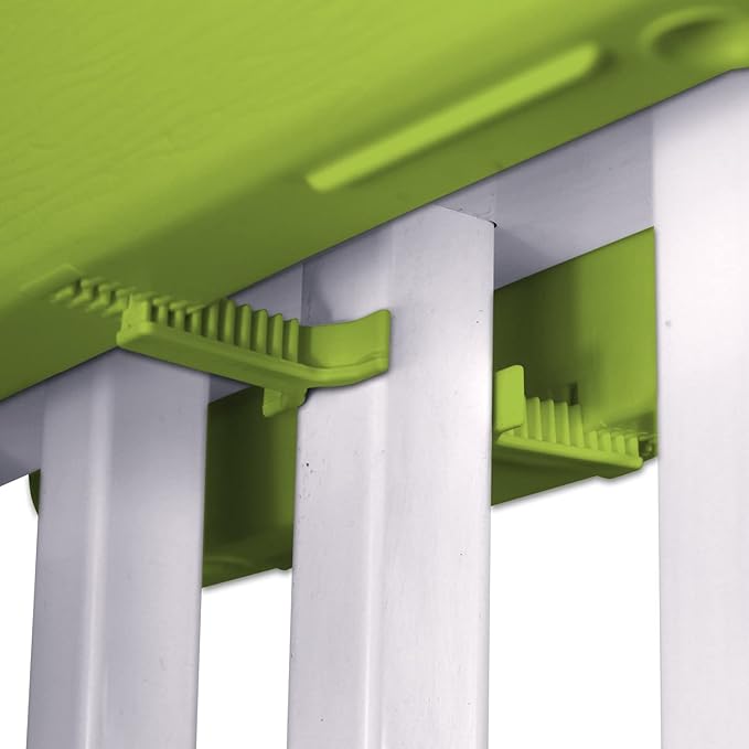 Bloomers Railing Planter with Drainage Holes- 24” W- Sage Green