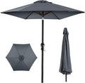 Best Choice Products 10ft Outdoor Table Compatible Steel Polyester Market Patio Umbrella w/Crank and Easy Push Button Tilt