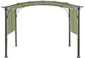 Universal Doubleton Steel Pergola Replacement Cover for Pergola Structures L-PG080PST, 80'x 205'' (Yellow and Blue)