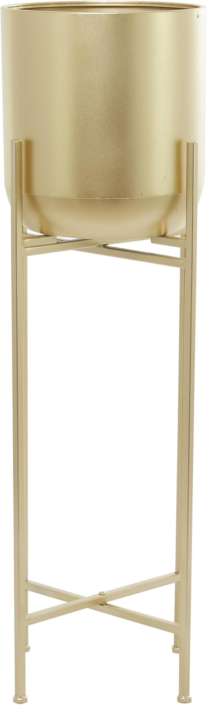 Deco 79 CosmoLiving by Cosmopolitan Modern Metal Round Planter, 13" x 13" x 41", Gold (081569)