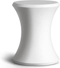 Coast Modern Outdoor Side Table - Lounger Table for Inside Pool or on Patio - All-Weather Furniture for Sun Shelf Up to 15" – White