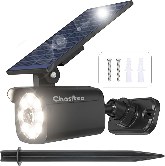 Solar Motion Light Outdoor, Solar Spotlight with Motion Sensor, IP67 Waterproof Solar Power Security Light, 360° Rotatable for Garden, Yard, Pathway, Fence, Driveway, 1200LM(1 Pack)