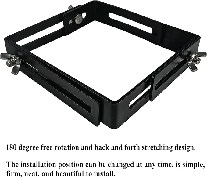 Adjustable Planter Box Brackets, Window Boxes Planters, Heavy-Duty Planters Hanging Flower Box Holders,for Mounting Railing Windowsills, Garden, Fences, and Balcony (4 Pack Black)