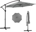 NEWBULIG 10FT Patio Umbrella, Offset Cantilever Outdoor Patio Table Umbrella, UV Protection, Fade Resistant Fabric, Easy Tilt Adjustment for Pool, Deck, Garden, Backyard
