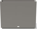 Veradek Block Series Span Plastic Planter - Tall Rectangular Planter for Indoor or Outdoor Patio/Porch, Gray, 30" in Height, 10" in Width, 38" in Length