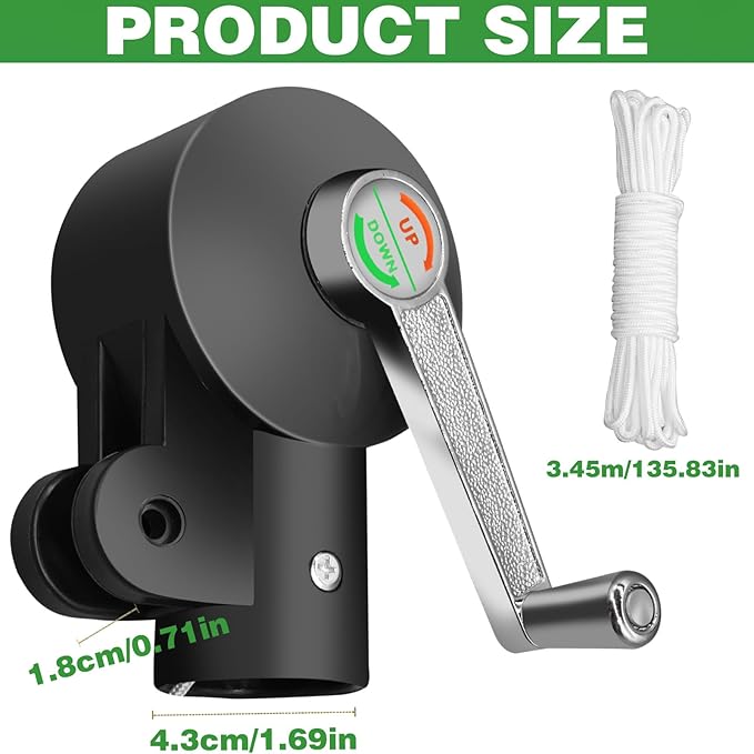 Cantilever Umbrella Parts, Adjustable Patio Umbrella Replacement Parts Umbrella Stand Parts, Suitable for Courtyard Garden and Beaches Umbrella Holder Outdoor Patio Umbrella Holder Rocking Handle