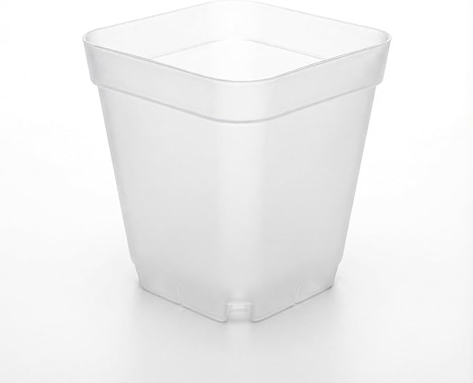 120 Packs Square Clear Nursery Pots with Drainage, 2.7 Inch Plastic Seedling Pots for Indoor Plants, Thickened Small Transplant Pot for Seed Starting Succulents Vegetables Lettuce Flowers