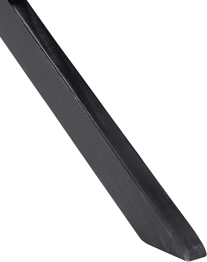 SAFAVIEH Outdoor Collection Kobina Black Acacia Wood/Black Rope Foldable Bench