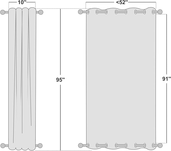NICETOWN 2 Panels Weighted Blackout Curtains for Patio Waterproof & Windproof, Thermal Insulated Top and Bottom Rustproof Grommets Light Block Outdoor Drape for Pool, Biscotti Beige, W52 by L95