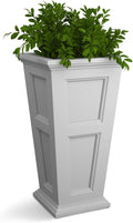 Mayne Fairfield 34-Inch Tall Planter – Weather-Resistant Self-Watering Indoor/Outdoor Garden Pot for Flowers, Patio, Porch, and Entryway, Durable Design