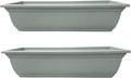 The HC Companies 24 Inch Mojave Window Planter Box with Drainage Holes, Lightweight UV-Resistant Plastic Outdoor Planters, 2-Pack Flower Box for Garden & Home Decor, Sage Green